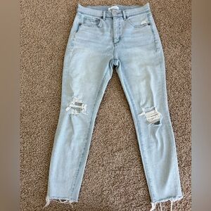 LOFT Light Blue Distressed Women Jeans